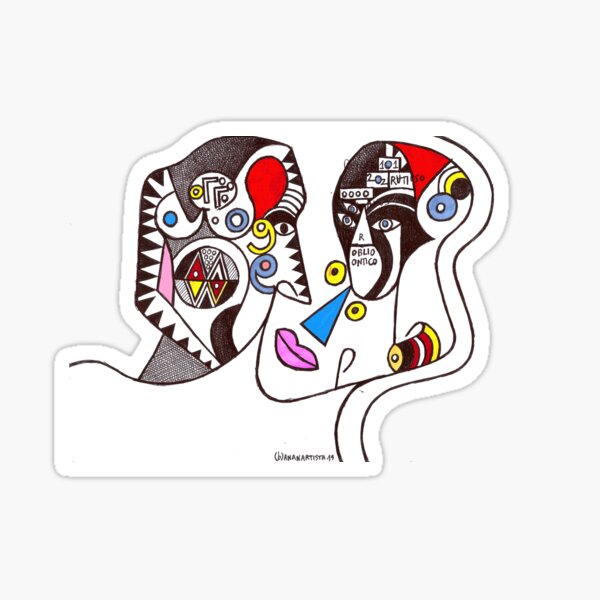 Oblio ontico (surrealism drawing) Sticker