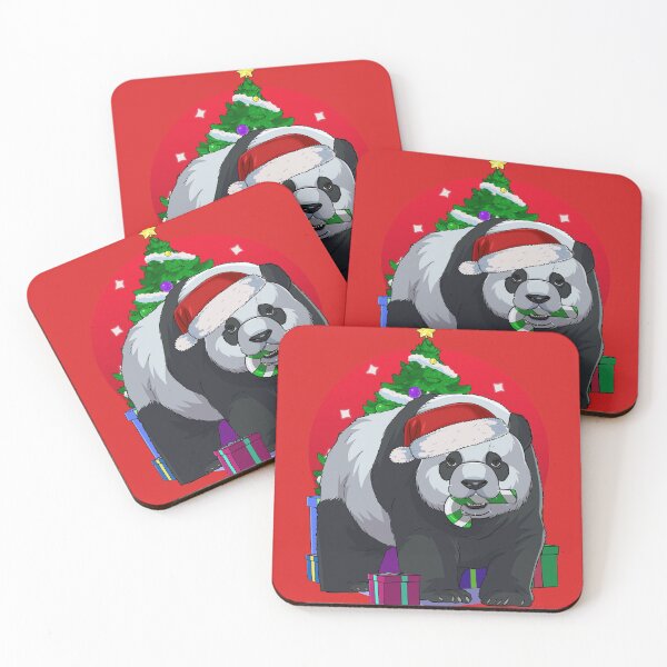 Item preview, Christmas Panda Bear Santa Hat designed and sold by Nosek1ng.