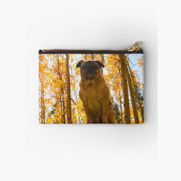 Item preview, Fall Foliage Pug Pedestal designed and sold by pugventurephoto.