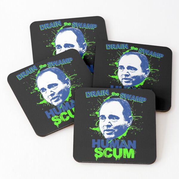 Item preview, Shifty Schiff Shirt Human Scum Drain the Swamp designed and sold by PokerFace420.
