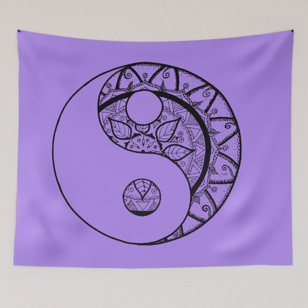 Item preview, beautiful yin yang mandala, hand painted designed and sold by Seelenreisende.