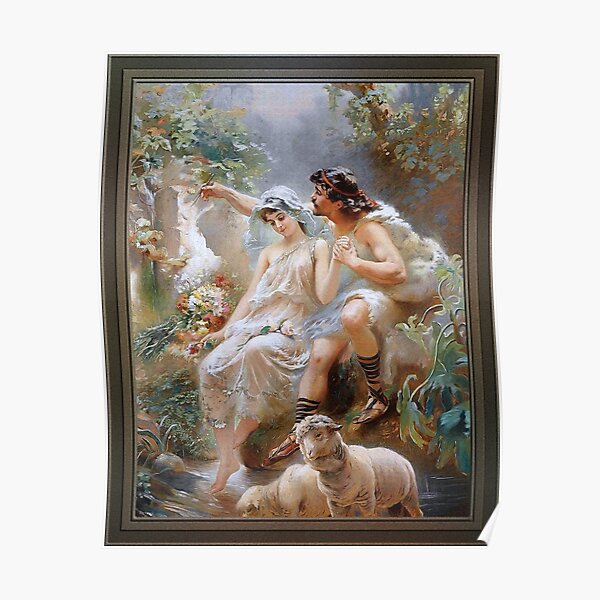 An Allegorical Scene by Konstantin Makovsky Old Masters Reproduction Poster