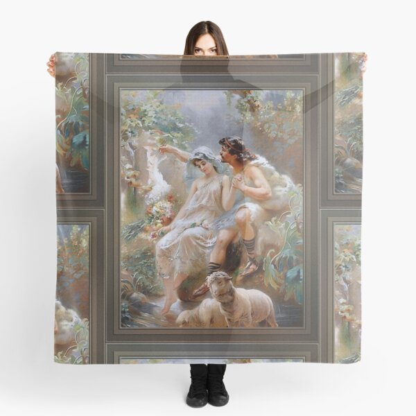 An Allegorical Scene by Konstantin Makovsky Old Masters Reproduction Scarf