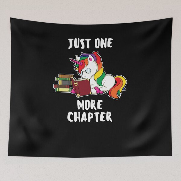 Item preview, One More Chapter Unicorn Girl Reading designed and sold by jeffded.