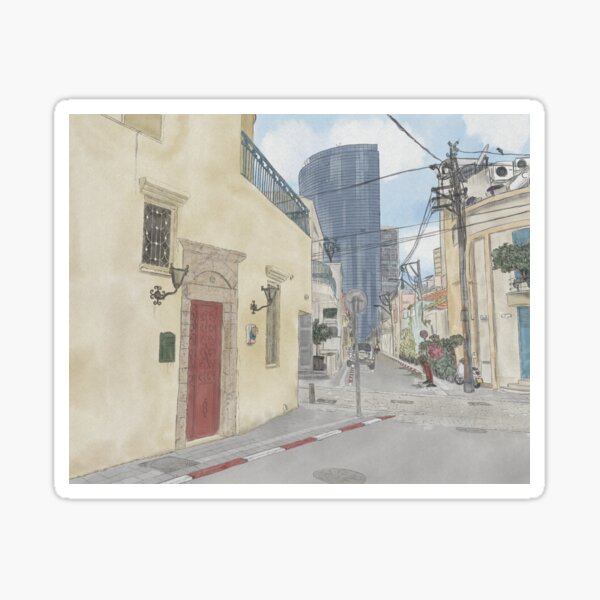 Artikel-Vorschau von  Ich werde immer so inspiriert, wenn ich ziellos dorthin wandere.
Dies ist eine Aquarellillustration der Straßen von Neve Tzedek - einem meiner Lieblingsorte in der Stadt TLV., designt und verkauft von NaliniLe.