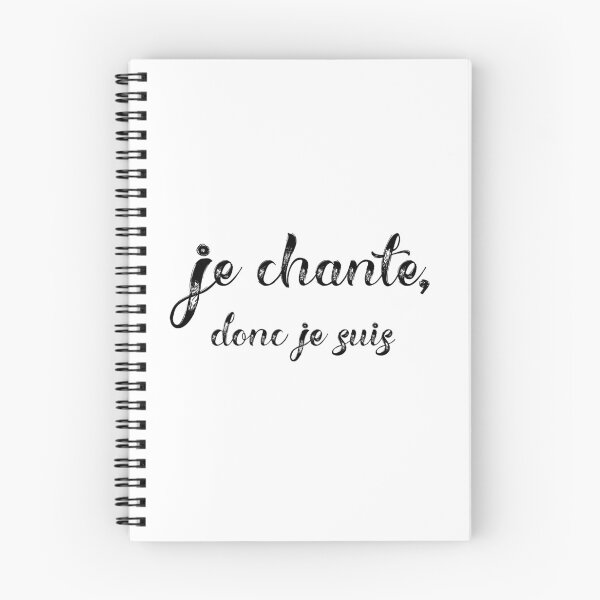 Item preview, Gift for singers - I sing therefore I am, in French designed and sold by carpetunicam.