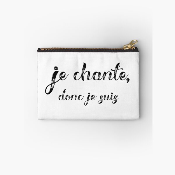 Item preview, Gift for singers - I sing therefore I am, in French designed and sold by carpetunicam.