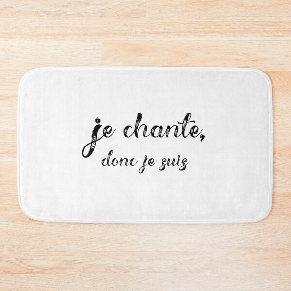 Item preview, Gift for singers - I sing therefore I am, in French designed and sold by carpetunicam.