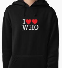 I ♥♥ WHO (dark) Pullover Hoodie