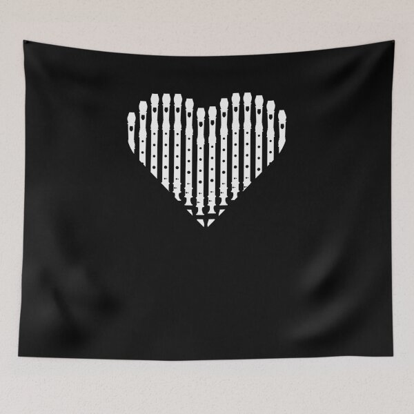 Item preview, Flute Heart Flutist Gift Musician designed and sold by jeffded.