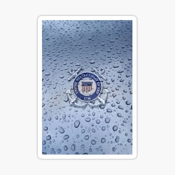 Item preview, Raindrop US Coast Guard  designed and sold by FantasySkyArt.