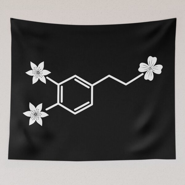 Item preview, Dopamine Molecule and Flowers Chemistry designed and sold by mrhighsky.