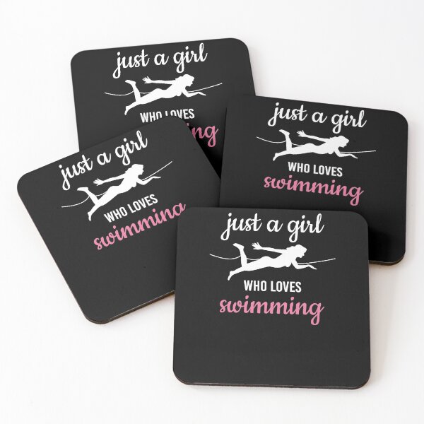 Item preview, Just A Girl Who Loves Swimming Quote designed and sold by jeffded.
