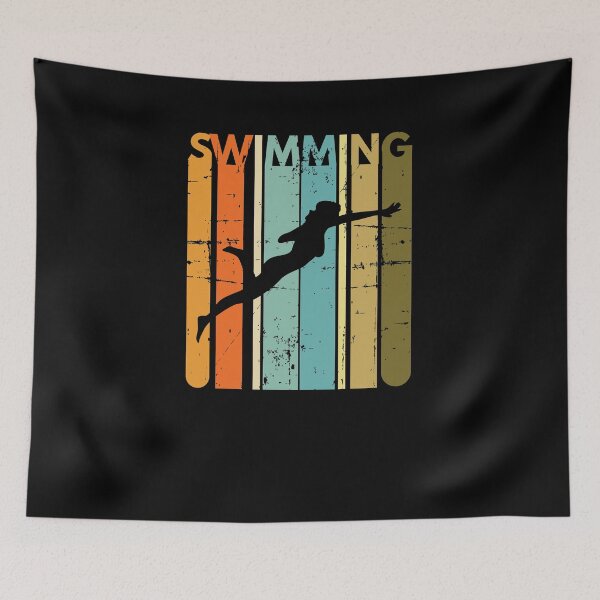 Item preview, Retro Swimming Vintage Swimmer Gift designed and sold by jeffded.