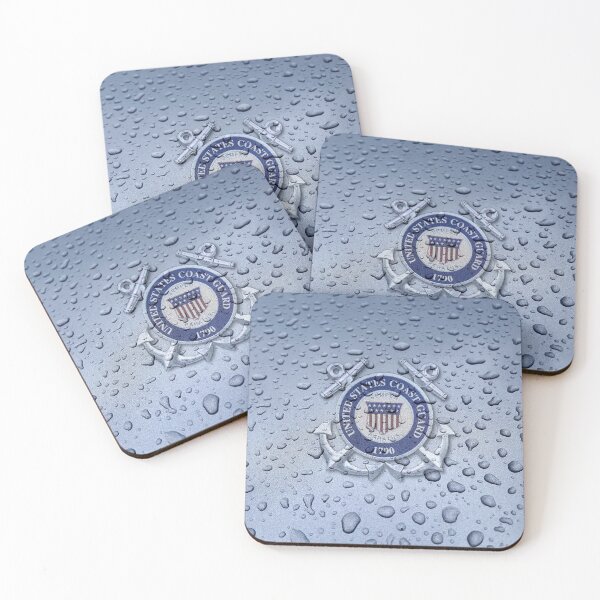 Item preview, Raindrop US Coast Guard  designed and sold by FantasySkyArt.