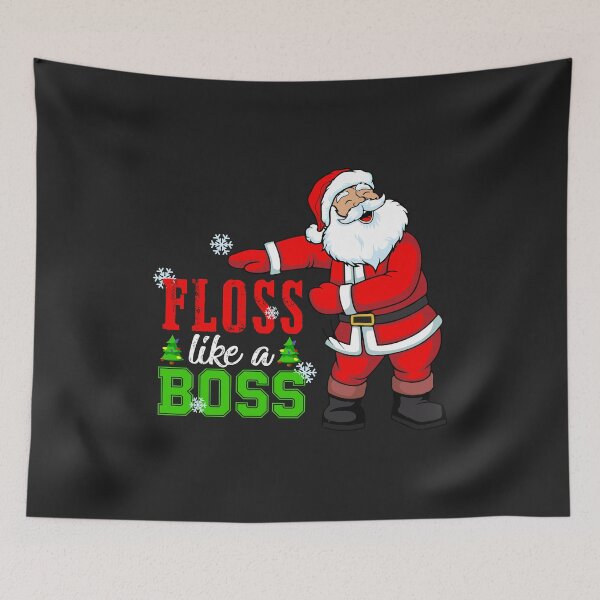 Item preview, Floss Like A Boss Santa funny Christmas xmas gift for boys designed and sold by hadleydesigns.