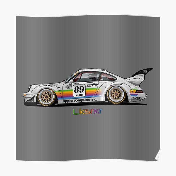 RWB Apple Porsche Artwork Poster