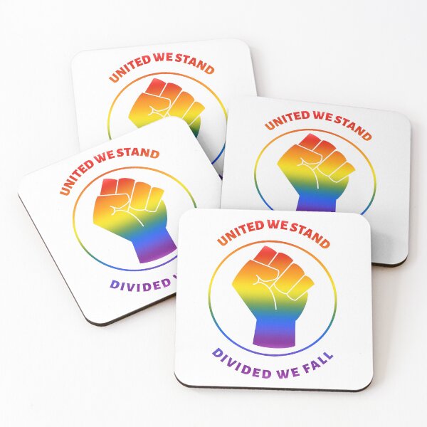 Item preview, United We Stand Divide We Fall (Rainbow Fist Version) designed and sold by KionaDesign.