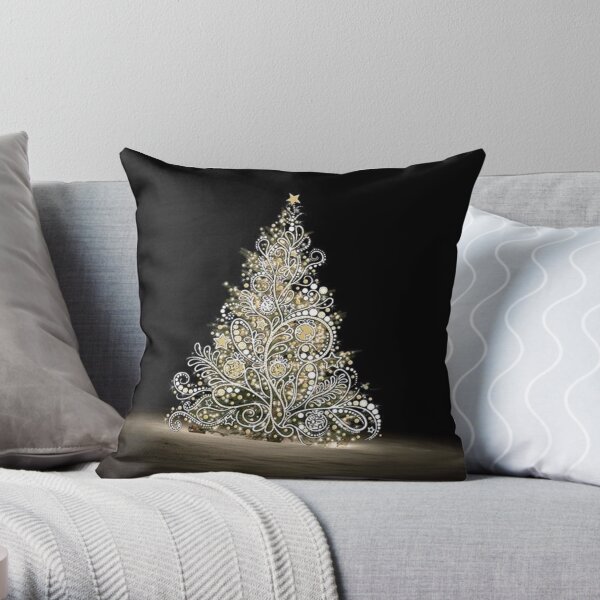 Christmas tree Throw Pillow