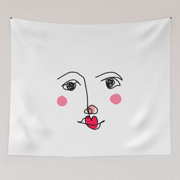 Item preview, line art portrait designed and sold by vittoriag.