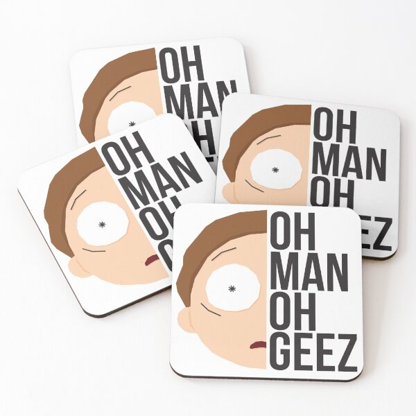 Oh Geez Coasters (Set of 4)