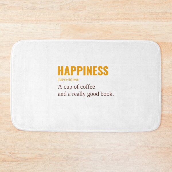 Item preview, HAPPINESS IS A CUP OF COFFEE AND A GOOD BOOK designed and sold by ER-DESIGNS.