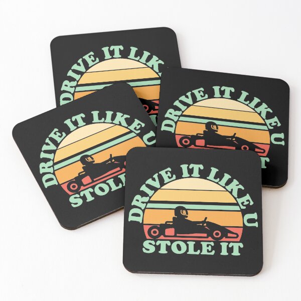 Item preview, Drive It Like U Stole It Funny Quote Vintage Go Kart designed and sold by inkedtee.