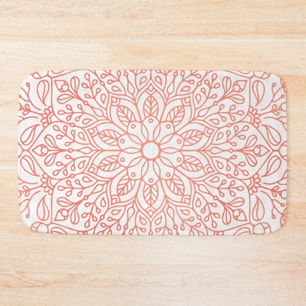 Item preview, Coral Nature Mandala designed and sold by Kelly Dietrich Mandala & Fractal Art.