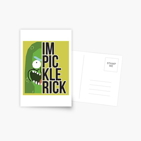 Pickle Rick! Postcard