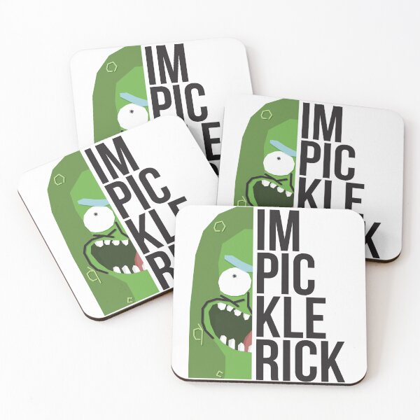 Pickle Rick! Coasters (Set of 4)