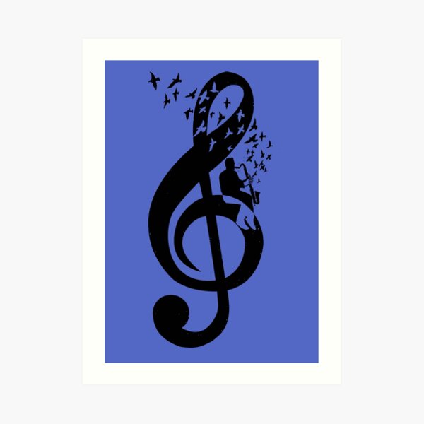 "Treble Clef Bass Art Print for Sale by barmalisiRTB