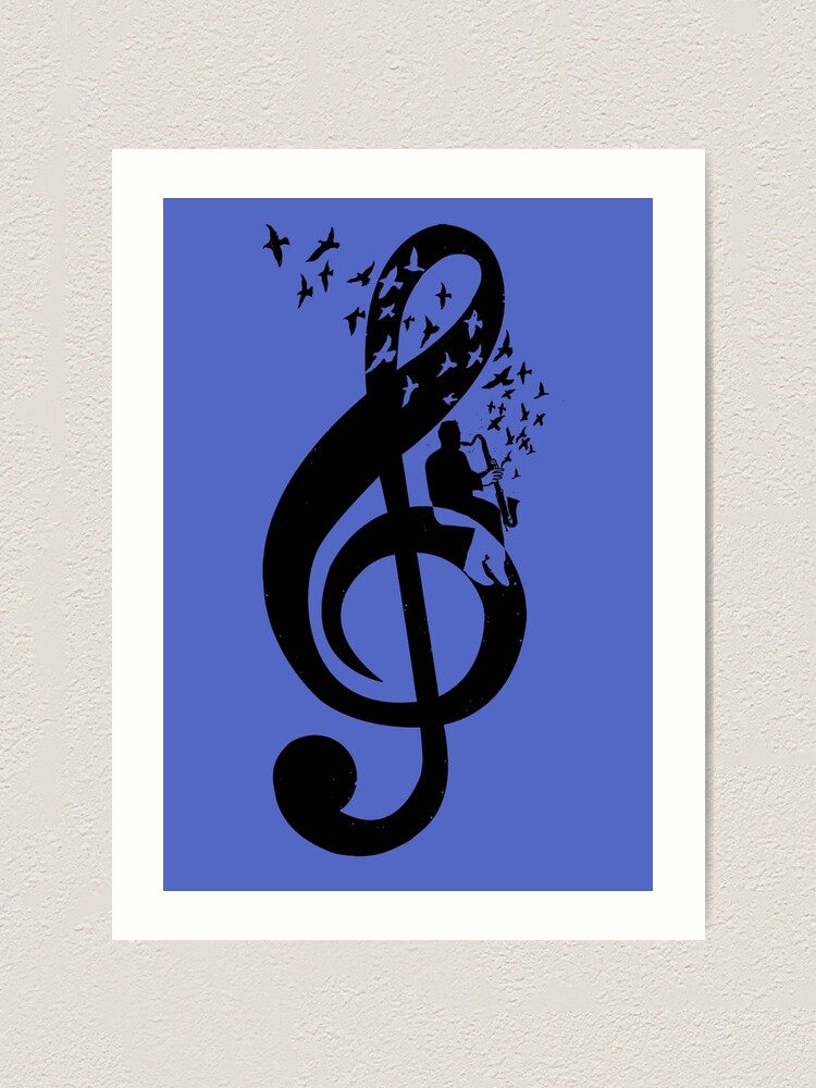 "Treble Clef Bass Art Print for Sale by barmalisiRTB