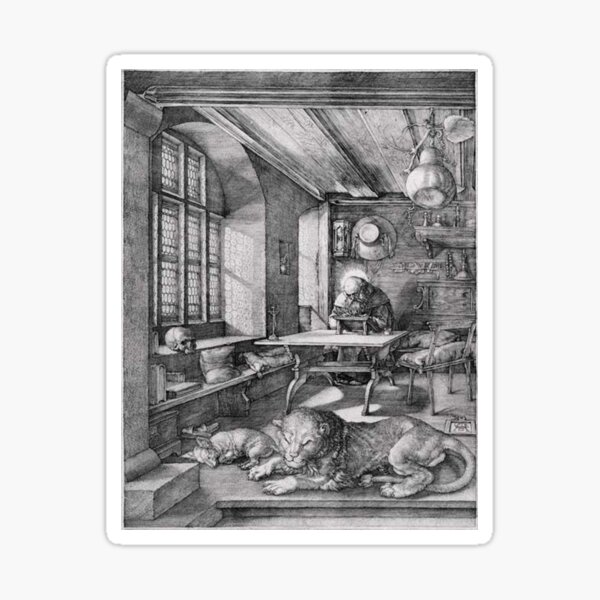 Item preview, hieronymus im gehaeus by Albrecht Durer circa 1500 designed and sold by Vintage Designs +.