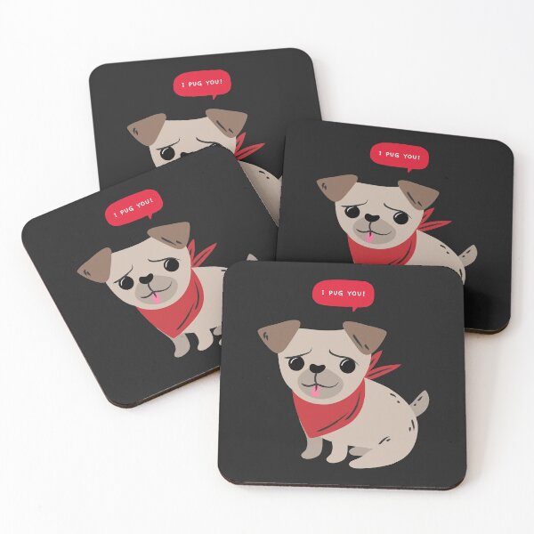 Item preview, I PUG YOU DOG LOVERS FUNNY LOVE DESIGN designed and sold by ER-DESIGNS.