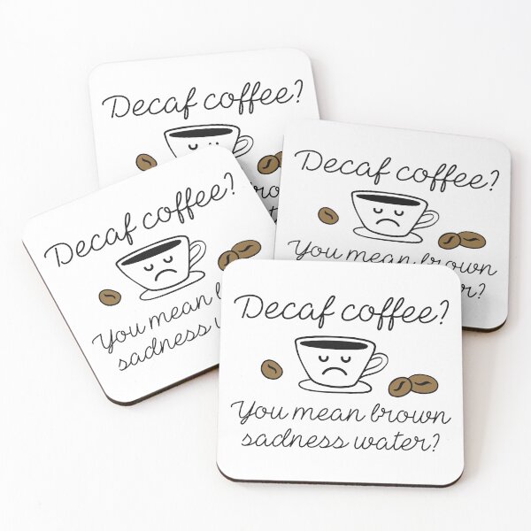 Item preview, Decaf Coffee designed and sold by LuckyFoxDesigns.