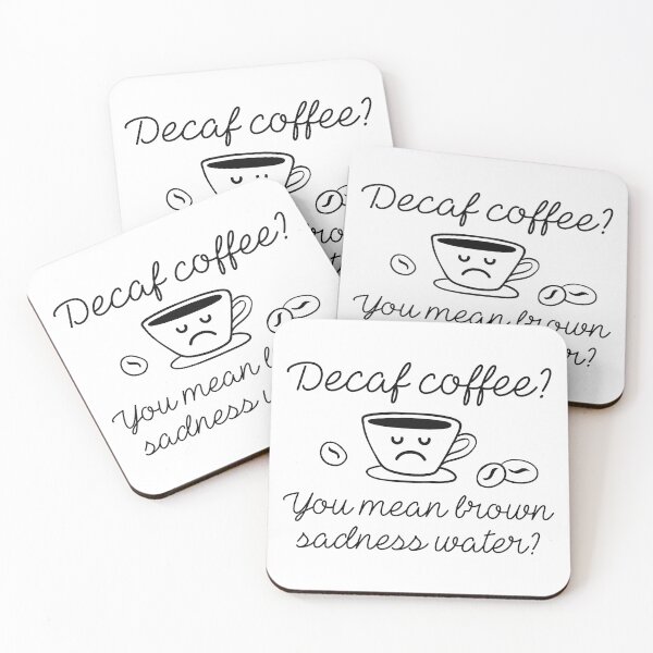 Item preview, Decaf Coffee designed and sold by LuckyFoxDesigns.