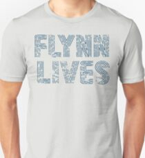 Flynn Lives Distressed Dark Blue Unisex T-Shirt