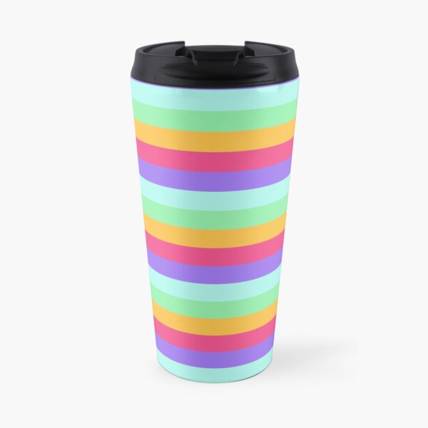 Unicorn Stripes Travel Mug