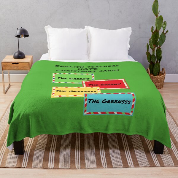 Item preview, English teachers hate Christmas cards funny holiday green designed and sold by GrammarDance.