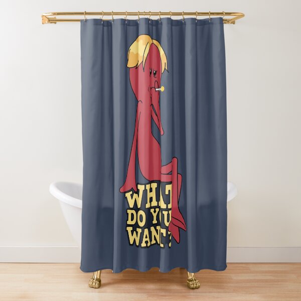 Red Meeseeks - What Do You Want? Shower Curtain