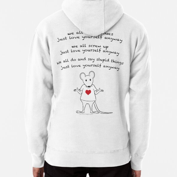 Item preview, MantraMouse® Love Yourself Anyway Cartoon designed and sold by Donna Martini.