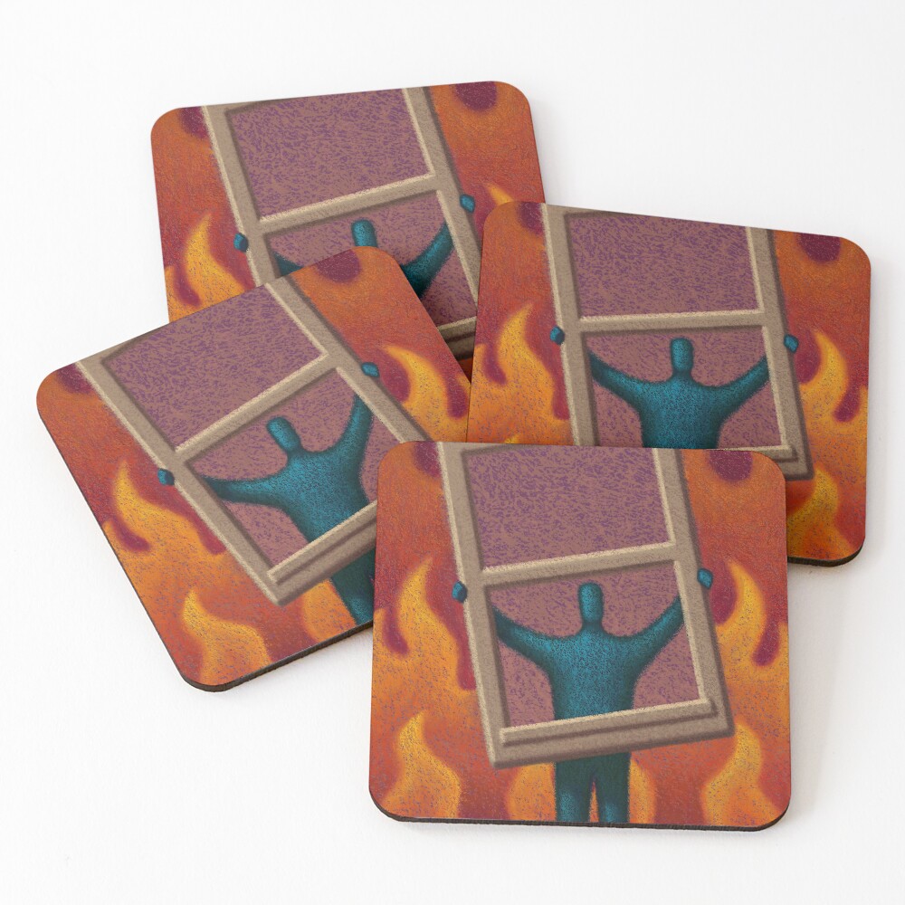 Item preview, Coasters (Set of 4) designed and sold by robcolvinart.