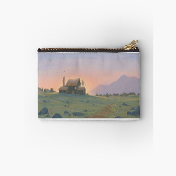 Item preview, Mountain Landscape with Castle at Sunset designed and sold by sktchup.