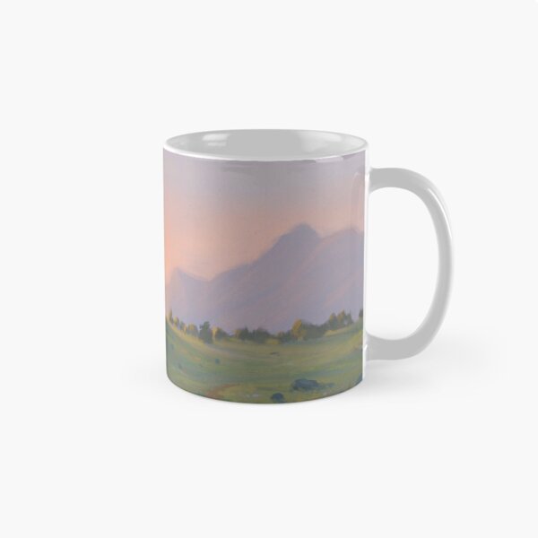 Item preview, Mountain Landscape with Castle at Sunset designed and sold by sktchup.