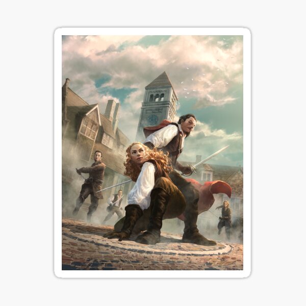 7th Sea Core Rulebook Cover by Shen Fei Sticker