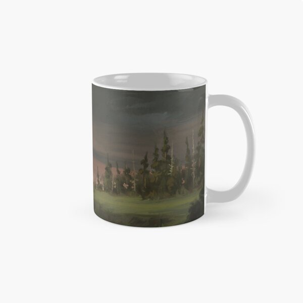 Aperçu de l'œuvre Moody Forest Landscape au coucher du soleil créée et vendue par sktchup.