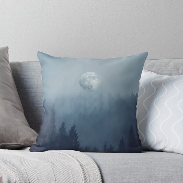 Item preview, forest, fog, mist, moon, stars, space, sky designed and sold by Collagedream.