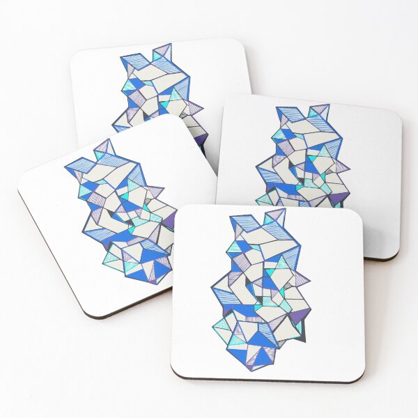 Item preview, Blue abstract geometric COOL designed and sold by Carolina Salazar.