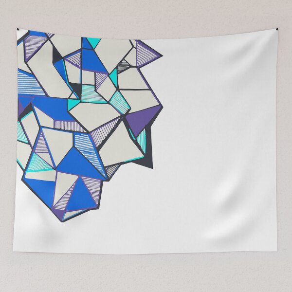 Item preview, Blue abstract geometric COOL designed and sold by Carolina Salazar.