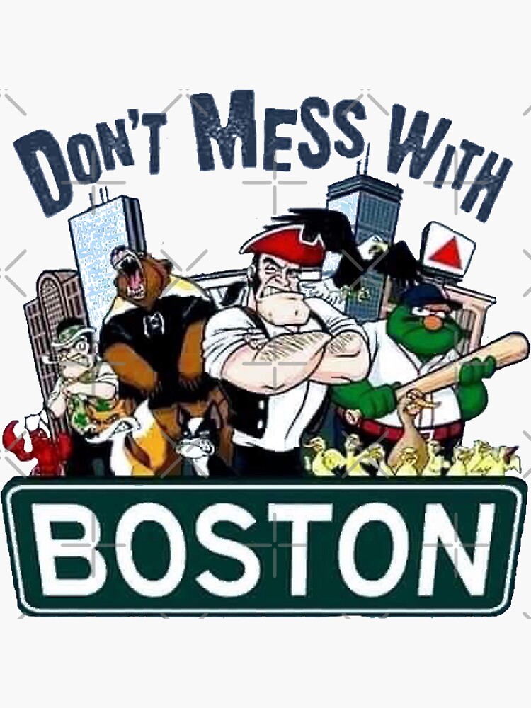 Boston sports teams pride Sticker for Sale by MarMadeThat